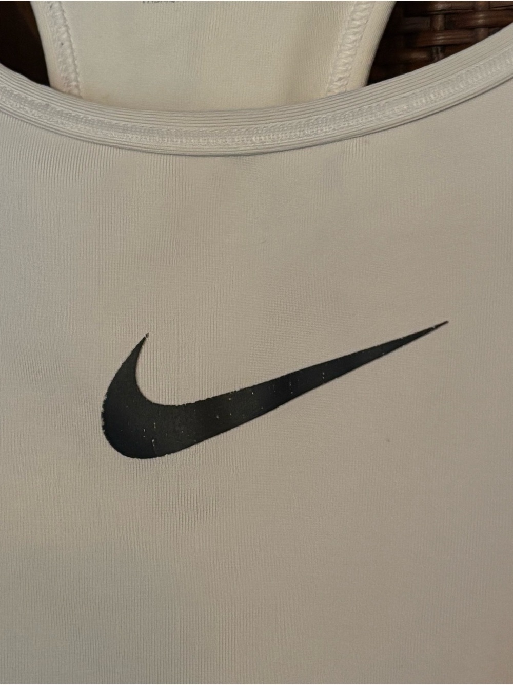 SET OF 2 | 2XL Nike Women’s White Dri-FIT Sports Bra - Supportive Racerback - Picture 4 of 9